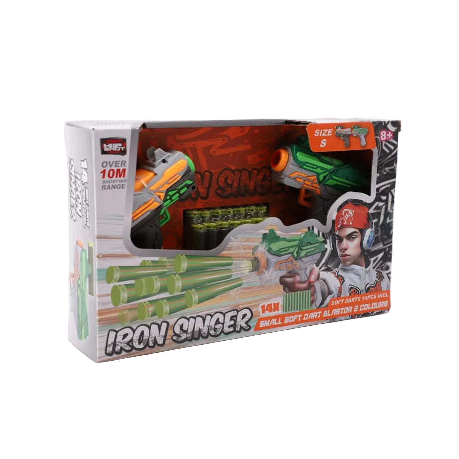 Hip Shot Soft Bullet Dual Small Guns Set (Includes 14 Bullets)
