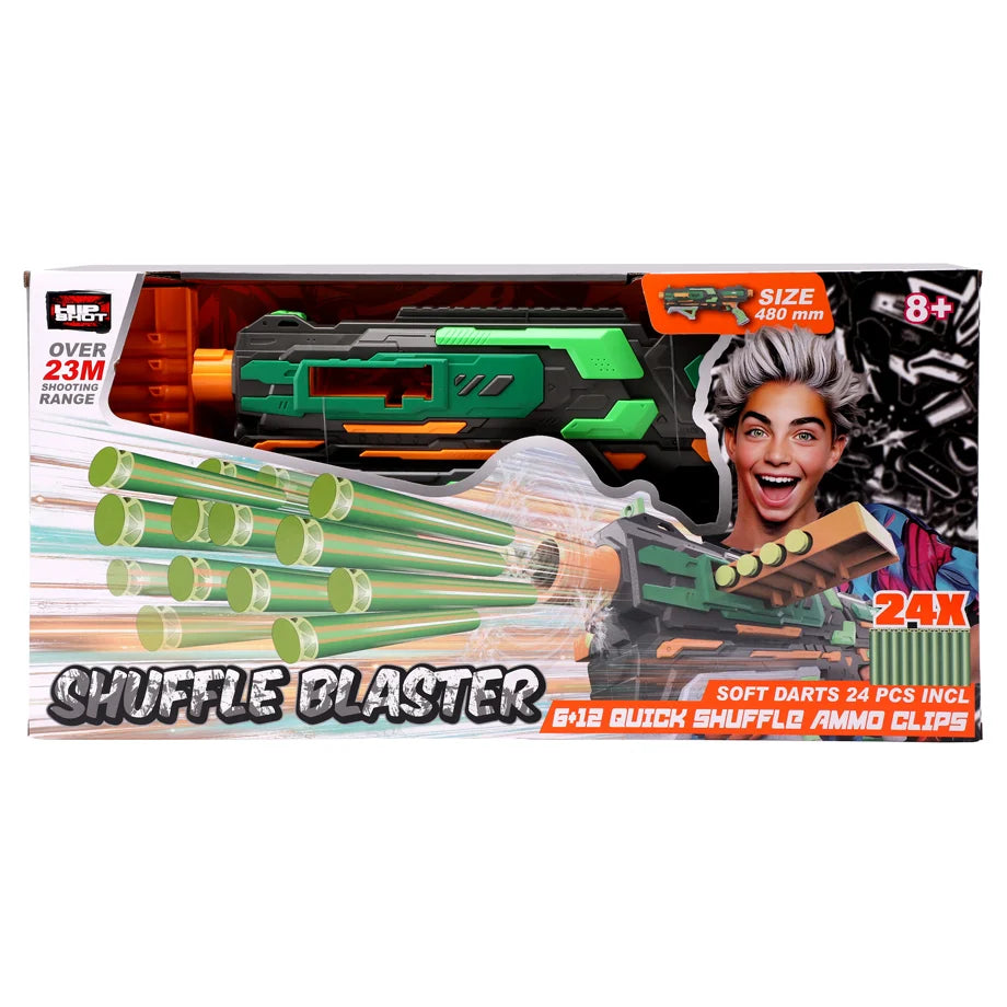 Hip Shot Soft Bullet Gun (12-Round, Includes 24 Bullets)