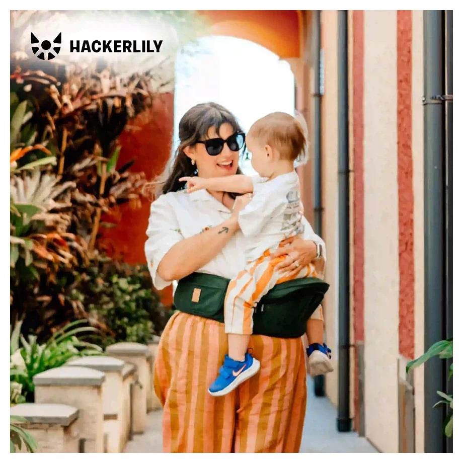 Hackerlily HipSurfer Hip Carrier (Moss & Tan Corduroy)