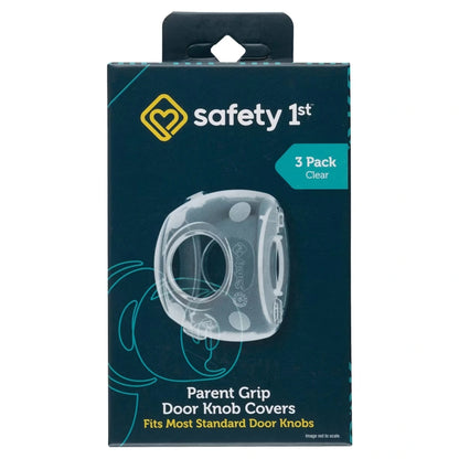 Safety 1st Parent Grip Doorknob Covers 3 pack (Crystal Clear)