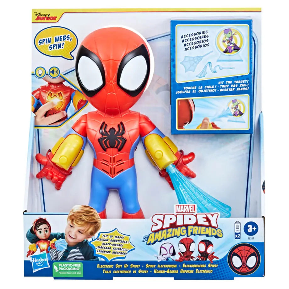 Hasbro Marvel Spidey & His Amazing Friends Spidey Electric Suit Up Action Figure (25 cm)