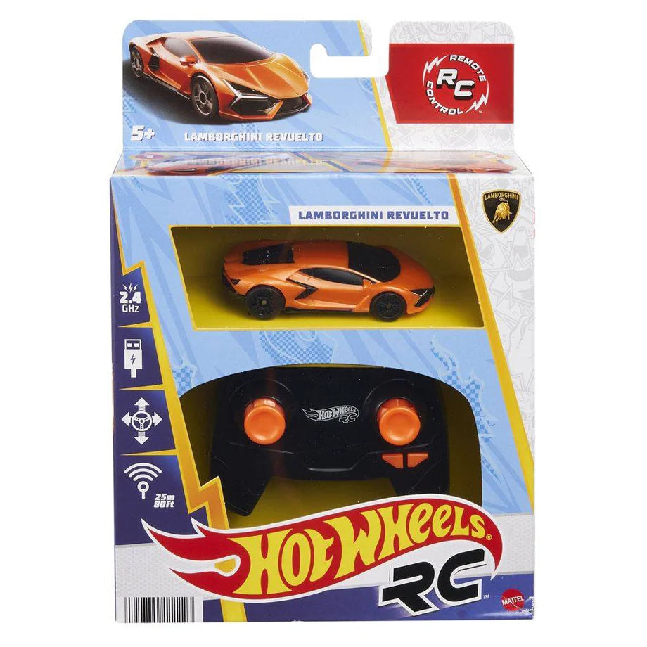 Hot Wheels Lamborghini Revuelto RC Car (1:64, Orange)