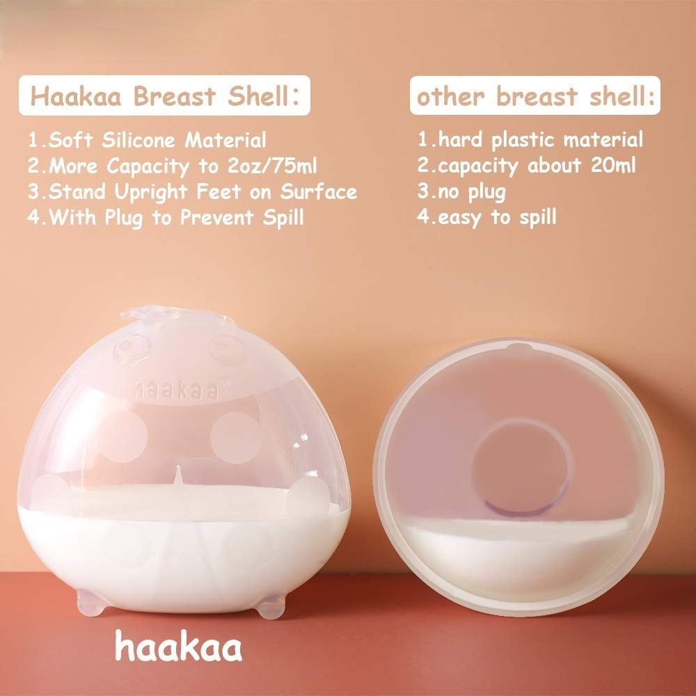 Haakaa - Ladybug Breast Milk Collector - 75ml (Pack of 2) + Storage bag