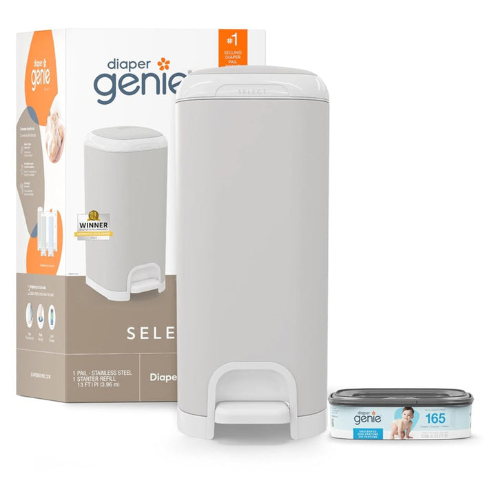 Diaper Genie Select Odor Lock Stainless Steel (Pail Grey)