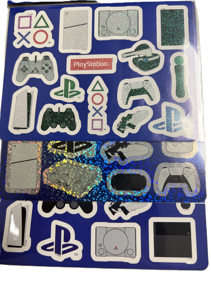 Sony PlayStation Glitter Stickers