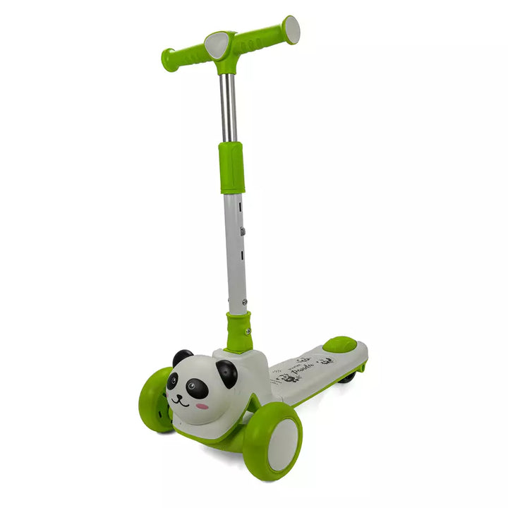 Panda Kids Scooter with Light & Sound (Green)