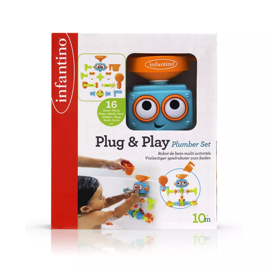 مجموعة سباك Plug N Play من Infantino مجموعة سباك Plug N Play من Infantino
