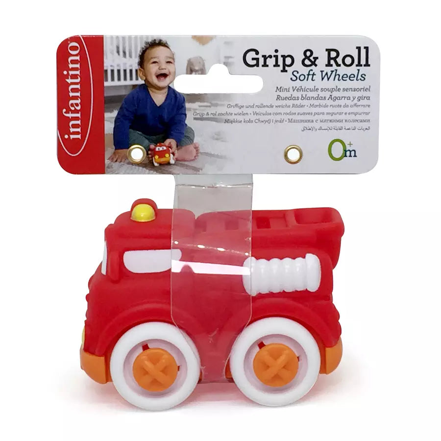 Infantino Grap & Roll Soft Wheels Fire Engine Infantino Grap & Roll Soft Wheels Fire Engine