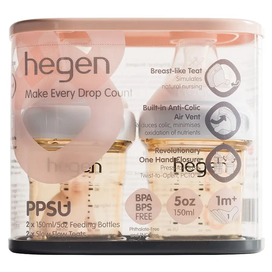 Hegen PCTO 150ml/5oz Feeding Bottle PPSU (Pack of 2)