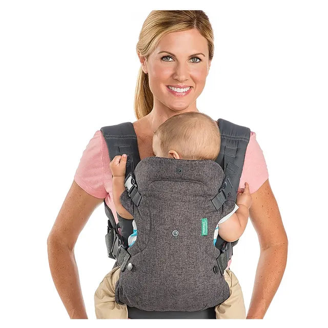 Infantino Flip 4 in 1 Light & Airy Convertible Carrier (Grey, 0M+)