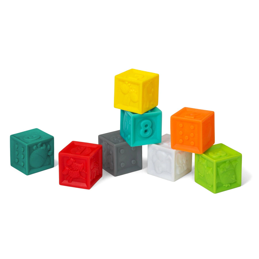 Infantino Squeeze & Stack Block Set - 8 pcs Infantino Squeeze & Stack Block Set - 8 pcs
