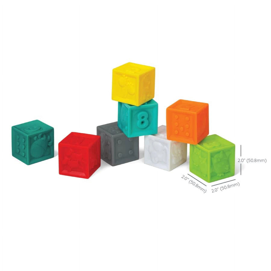 Infantino Squeeze & Stack Block Set - 8 pcs Infantino Squeeze & Stack Block Set - 8 pcs