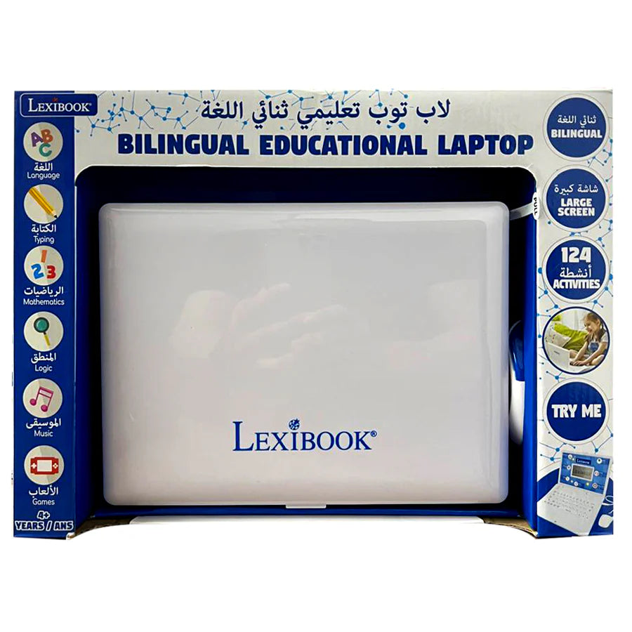 جهاز كمبيوتر محمول تعليمي ثنائي اللغة Lexibook عربي/إنجليزي جهاز كمبيوتر محمول تعليمي ثنائي اللغة Lexibook عربي/إنجليزي