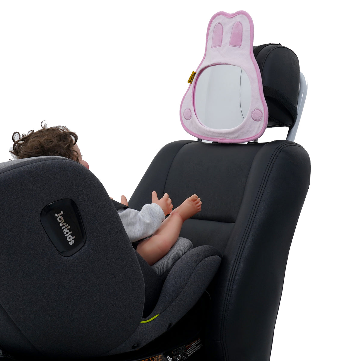 Jovikids Backseat Baby Mirror Rabbit Shatterproof View