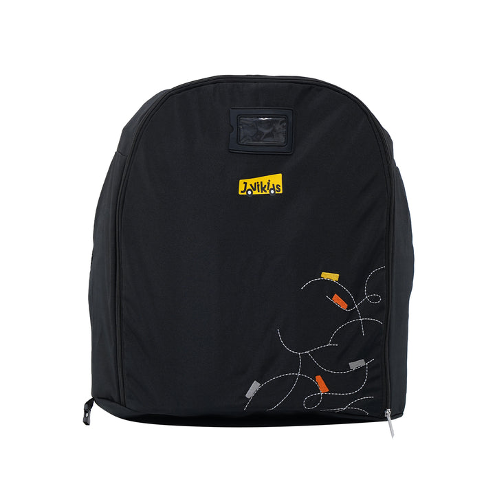 Jovikids Travel Bag For Booster Carseat Foldable (Black)