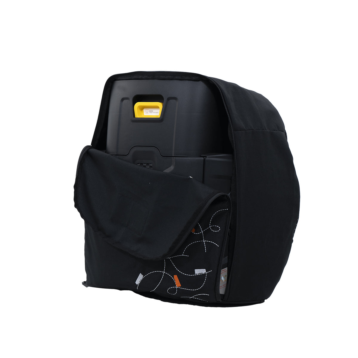 Jovikids Travel Bag For Booster Carseat Foldable (Black)