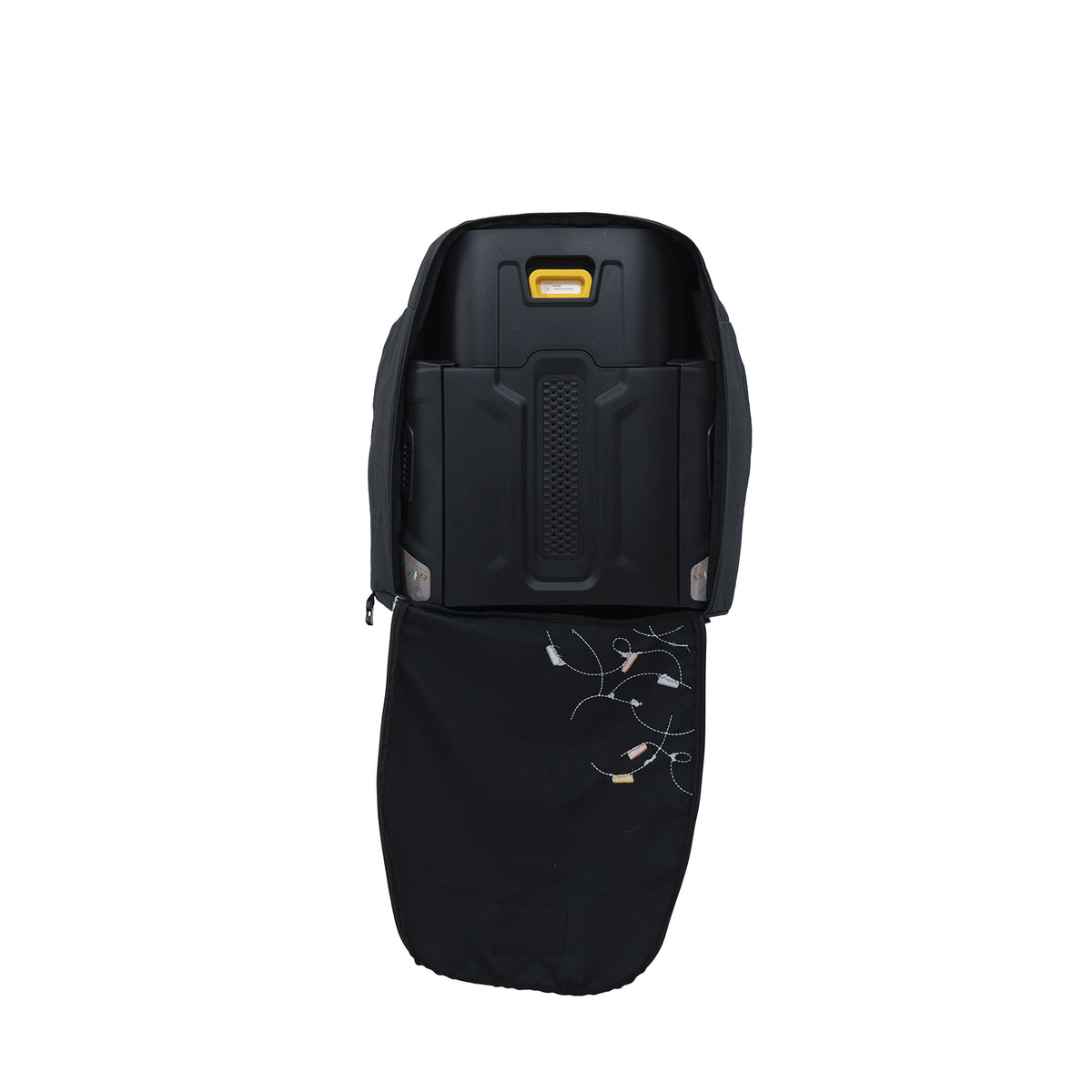 Jovikids Travel Bag For Booster Carseat Foldable (Black)