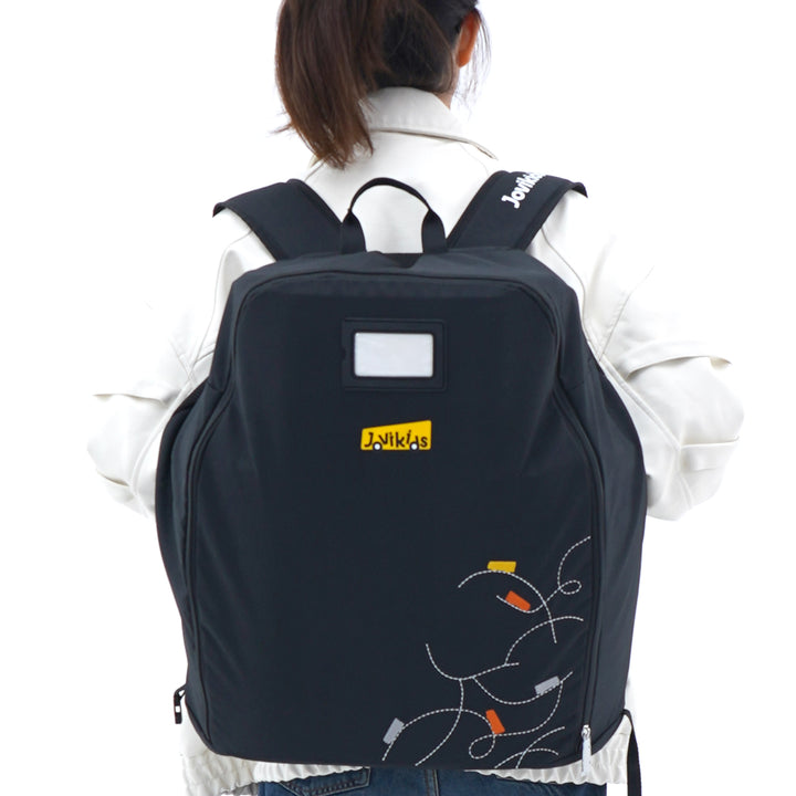 Jovikids Travel Bag For Booster Carseat Foldable (Black)