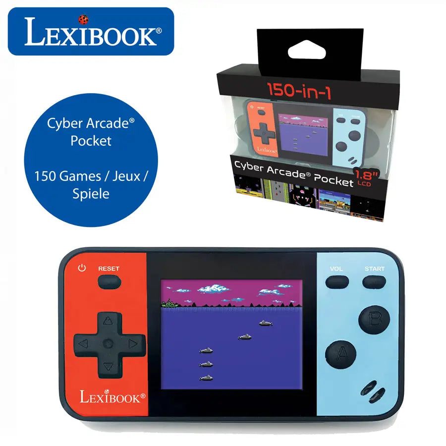 Lexibook - Handheld Console Cyber Arcade Pocket 1.8 Inch 150 Games