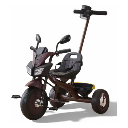 Tobbi Toys Kids Tricycle with Push Handle (Grape Red)