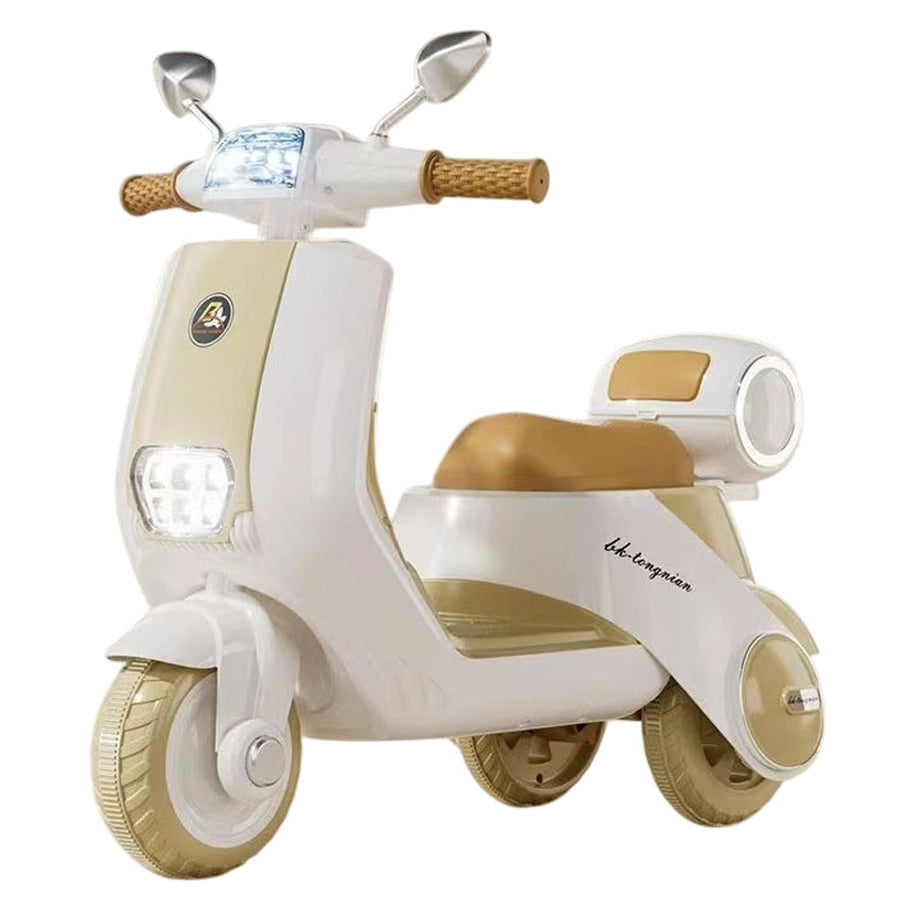 Tobbi Kids 6V Electric Motorcycle Ride-On (White)