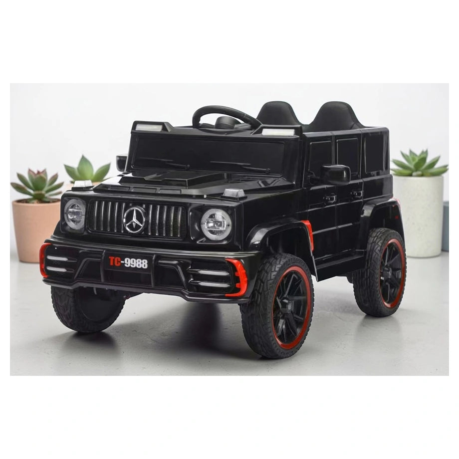 Tobbi Kids Mercedes G63 Style 12V Battery Ride-On Car (Black)