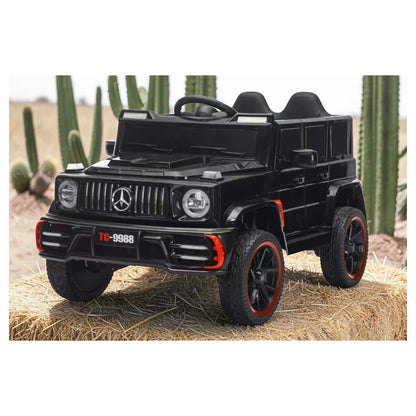 Tobbi Kids Mercedes G63 Style 12V Battery Ride-On Car (Black)