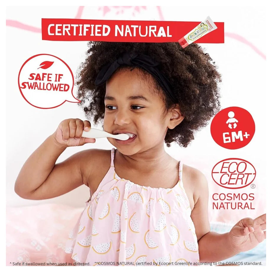 Jack N' Jill Natural Toothpaste Blackcurrant 50g Ecocert Naturally Certified