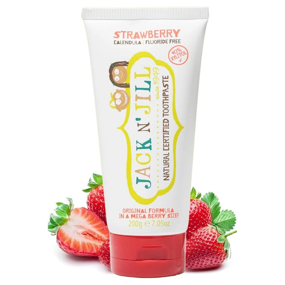 Jack N' Jill Mega Berry Natural Toothpaste 200g  (New Tube Packaging)