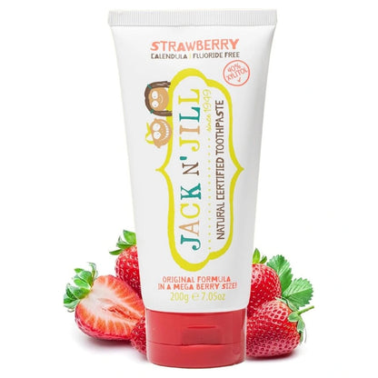 Jack N' Jill Mega Berry Natural Toothpaste 200g  (New Tube Packaging)