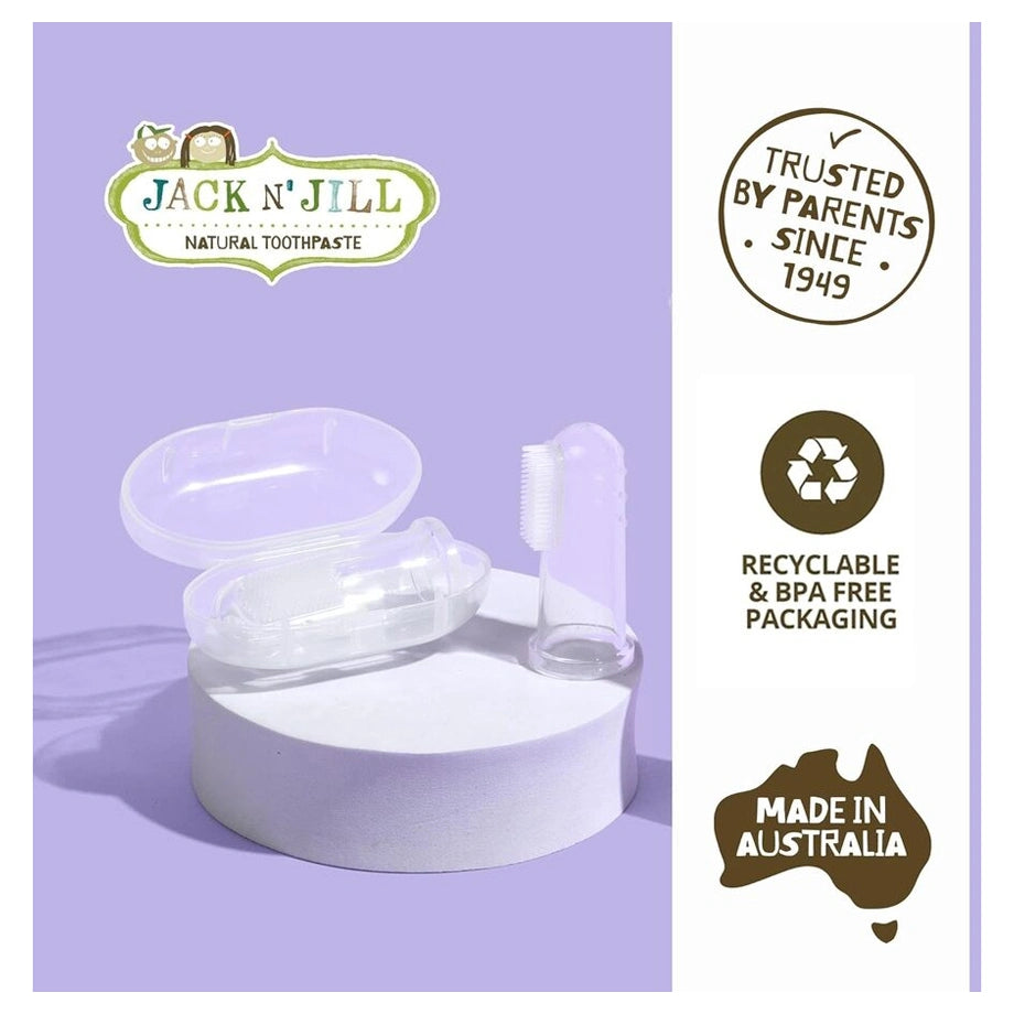 Jack N' Jill Silicone Finger Brush 2 Pack (Stage 1)