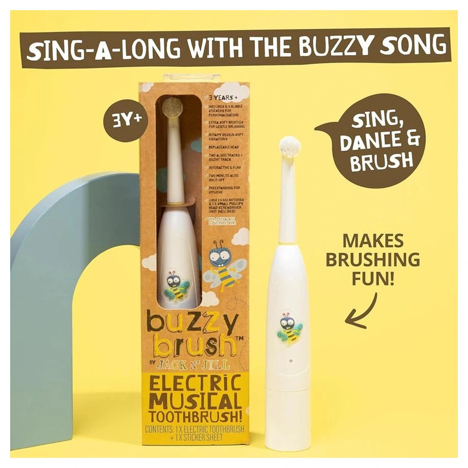 Jack N' Jill Buzzy Brush Replacement Head 2 Pack