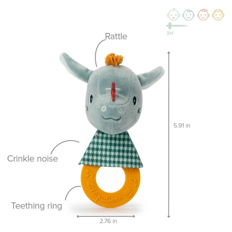 Lilliputiens Joe Teething Rattle