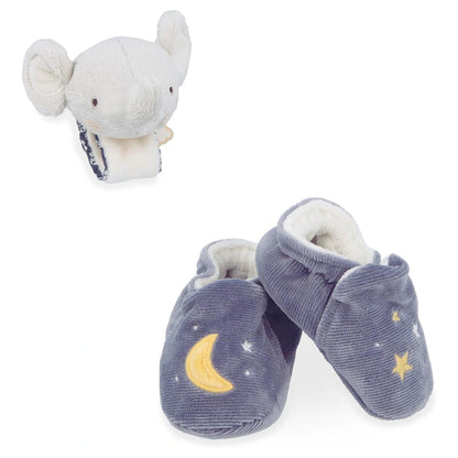 Kaloo Elephant Sound Wristband & Slippers Set