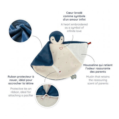 Kaloo Penguin DouDou Comforter (Blue)