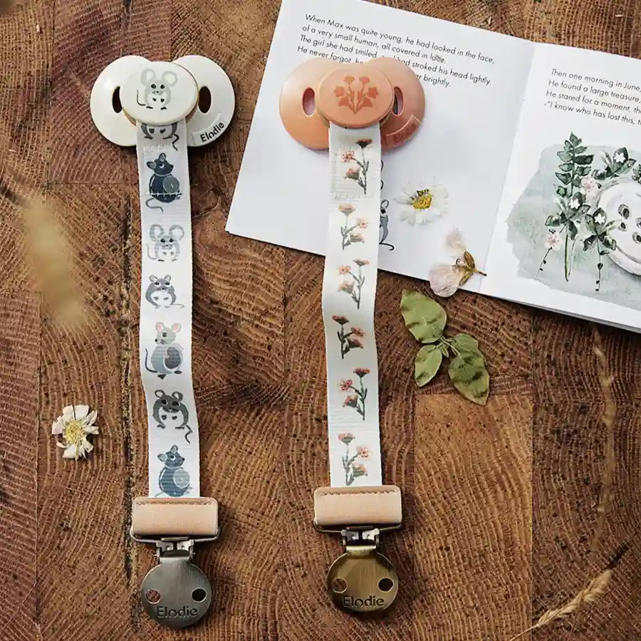 Elodie Details Pacifier Clip Forest Mouse