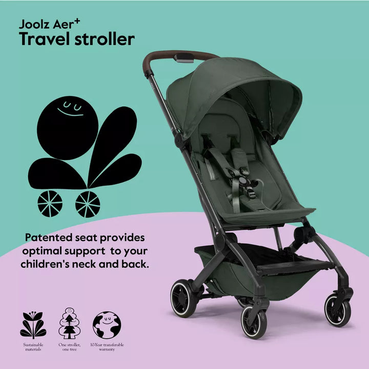 joolz aer+ forest green Joolz Aer+ Buggy - Forest Green Lightweight Stroller