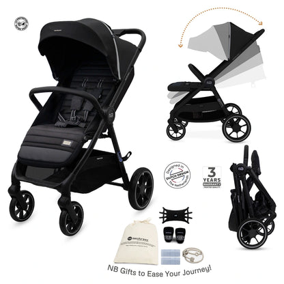 Neobreez Vento All Terrain High Landscape Baby Stroller (Black)