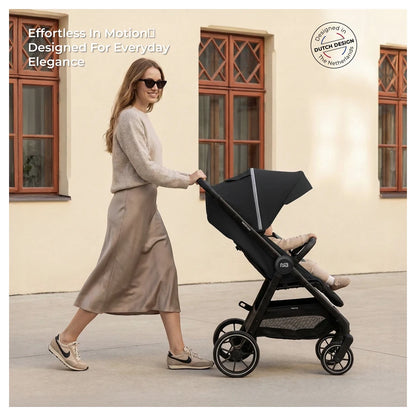 Neobreez Vento All Terrain High Landscape Baby Stroller (Black)