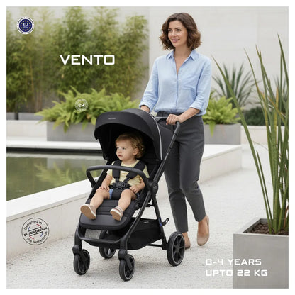 Neobreez Vento All Terrain High Landscape Baby Stroller (Black)