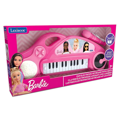 Lexibook Barbie Electronic Piano Keyboard W/Light And Microphone