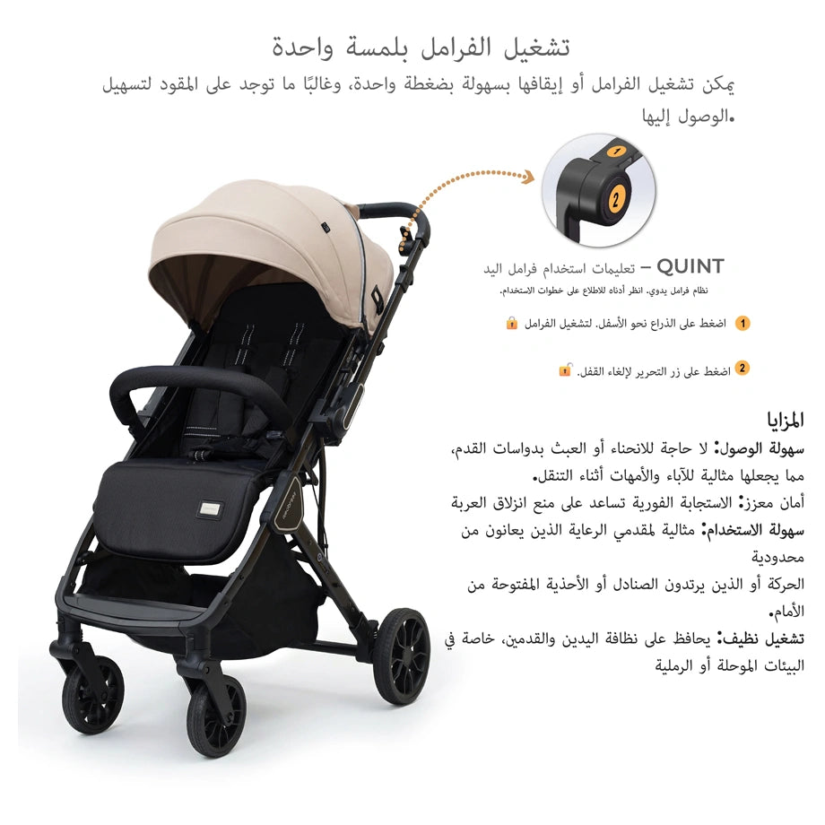 نيوبريز كوينت ريفيرسيبل ترافيل سترولير (بيج)