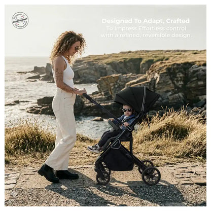 Neobreez Quint Reversible Handle Compact Travel Stroller (Black)