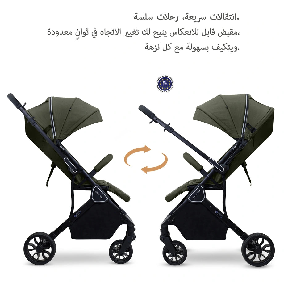 Neobreez Quint Reversible Handle Compact Travel Stroller (Green)