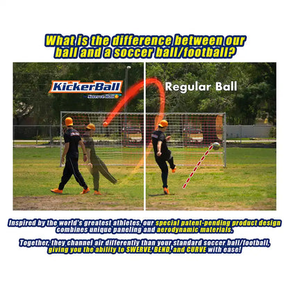 KickerBall Bend Curve & Swerve Ball (Orange)