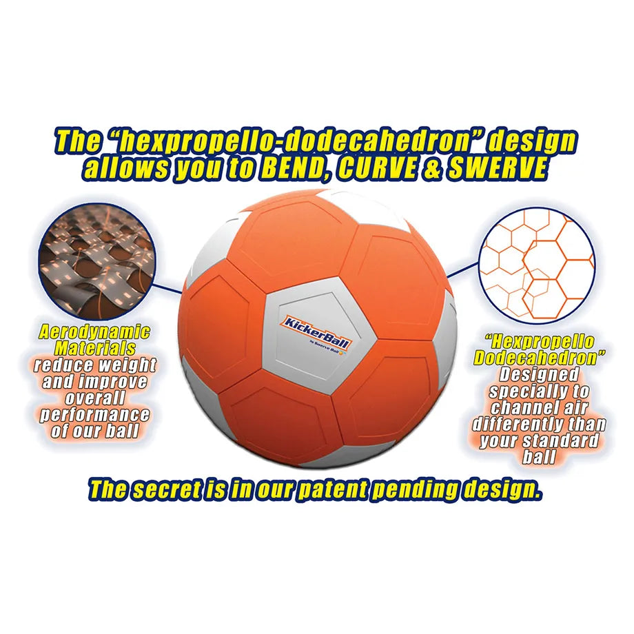 KickerBall Bend Curve & Swerve Ball (Orange)