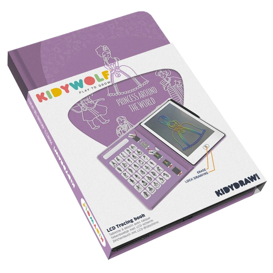 Kidywolf KIDYDRAW Mini LCD Tracing Book (Princesses)