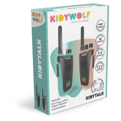 Kidywolf Kidytalk Walkie Talkie (Nude/Cyan)