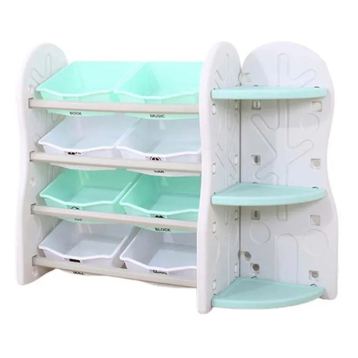 Little Angel Toy Storage Organizer with Side Shelf (Blue)
