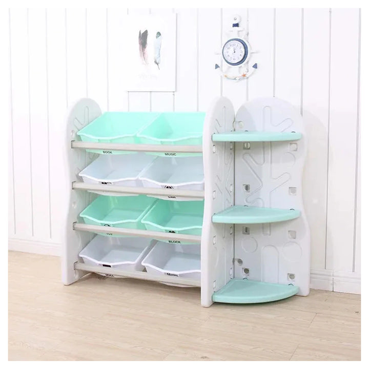 Little Angel Toy Storage Organizer with Side Shelf (Blue)